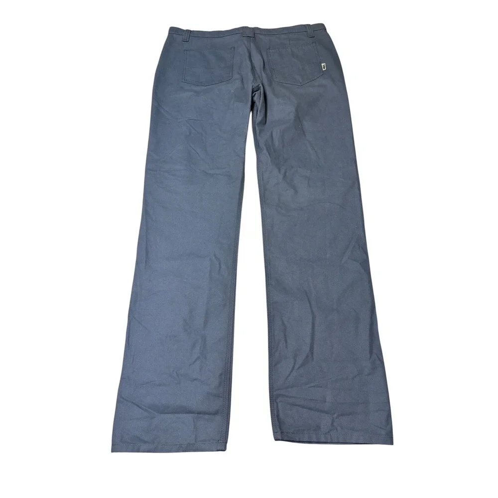 Edgevale North Coast Pants Mens W38 L36 Blue Gray Cotton Canvas Made USA Chino‎